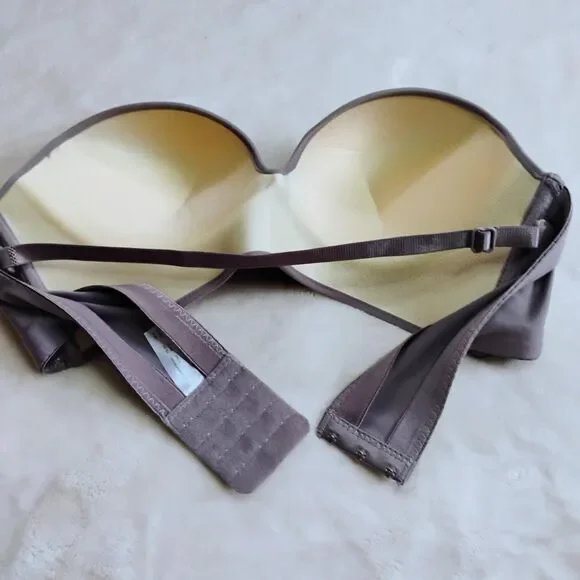 Soma Enbliss Strapless Multi-Way Bra - Front Adjust Stay-Put - Gray - Size 36D - Picture 11 of 13